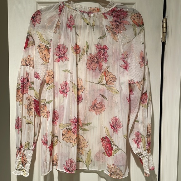 Rose + Olive sheer blouse size M - Picture 5 of 8